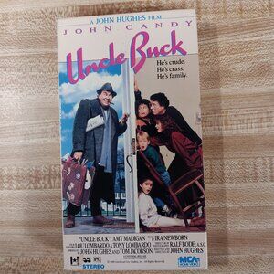 UNCLE BUCK 1989 VHS Block Buster Rental John Candy John Hughes Macaulay Culkin